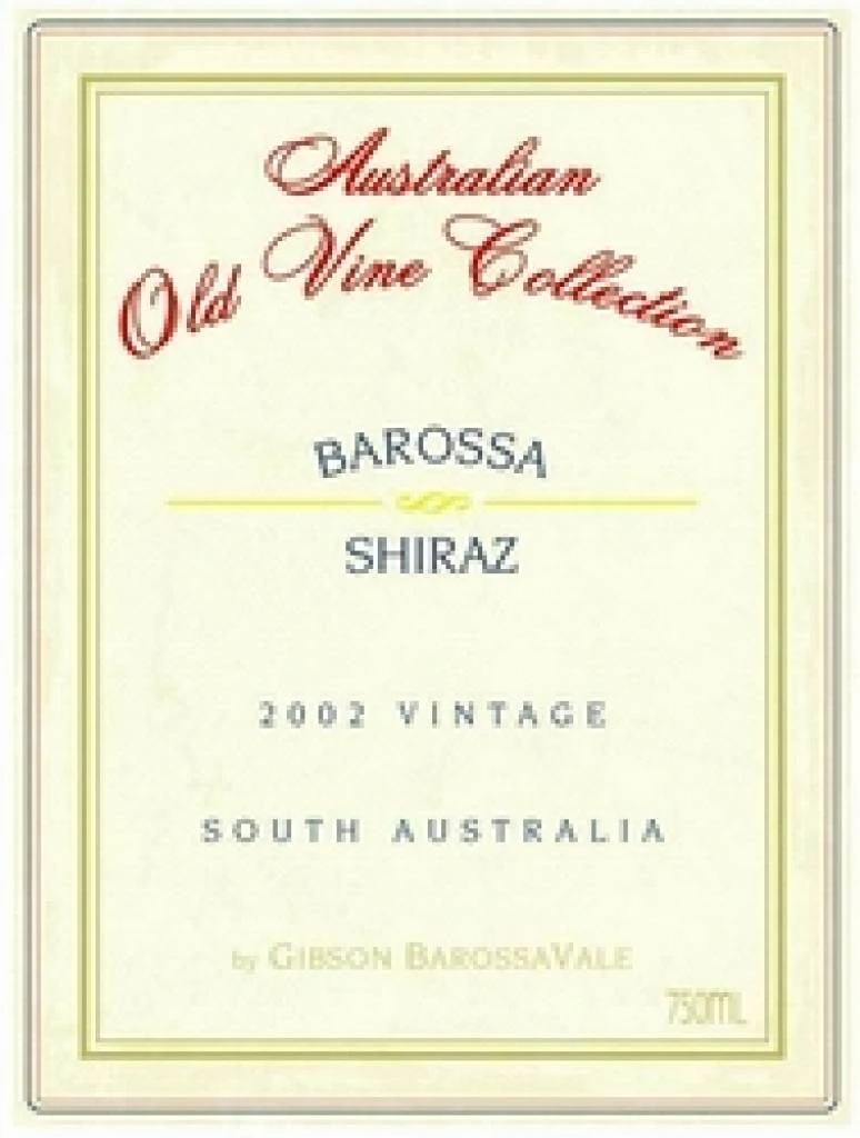 Gibson Wines 2004 Gibson's Shiraz Old Vine Collection Magnum 1 Gibson Wines 2004 Gibson's Shiraz Old Vine Collection Magnum